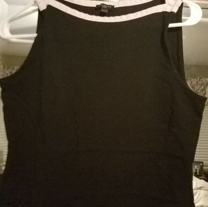 Talbots black sleeveless blouse